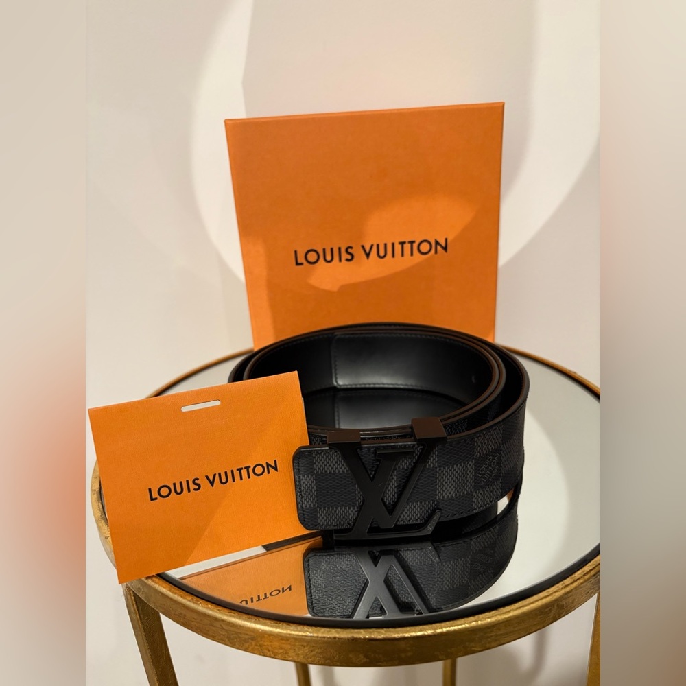 Damier Graphite Black/grey Men’s Belt LV BELT - Picture 4 of 10